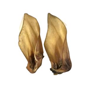 Large buffalo ears (no hair) single or 10 pack, natural dog treat