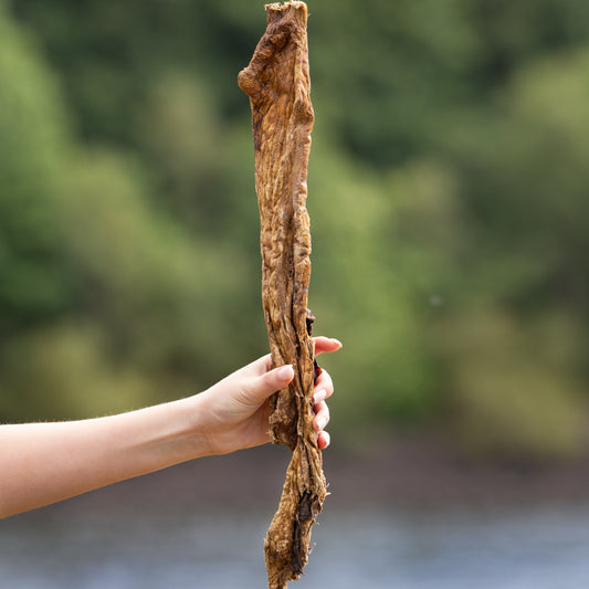 Jumbo bully puffed jerky stick, natural dog treat